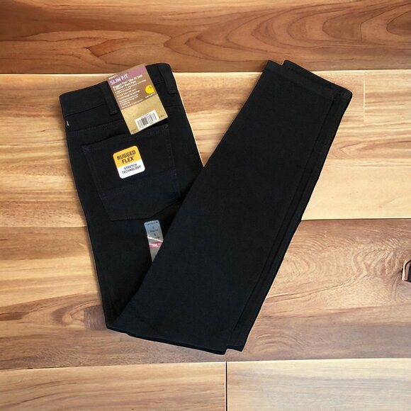 Carhartt Denim - Carhartt Women's Slim Fit Work Pants Rugged Flex Stretch Tech 5-Pocket Size 6